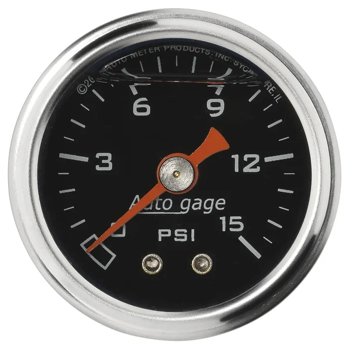1-1/2″ Pressure, 0-15 Psi, Black