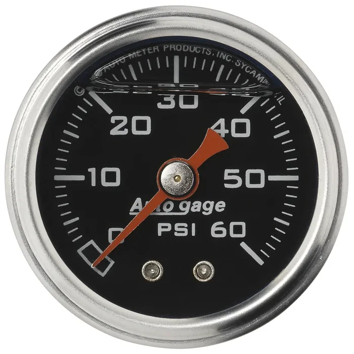 1-1/2″ Pressure, 0-60 Psi, Black