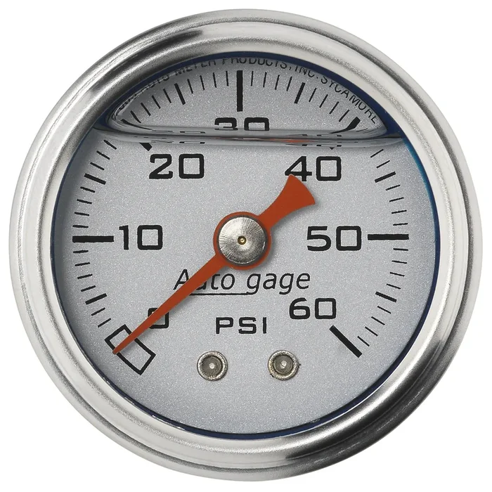 1-1/2″ Pressure, 0-60 Psi, Silver