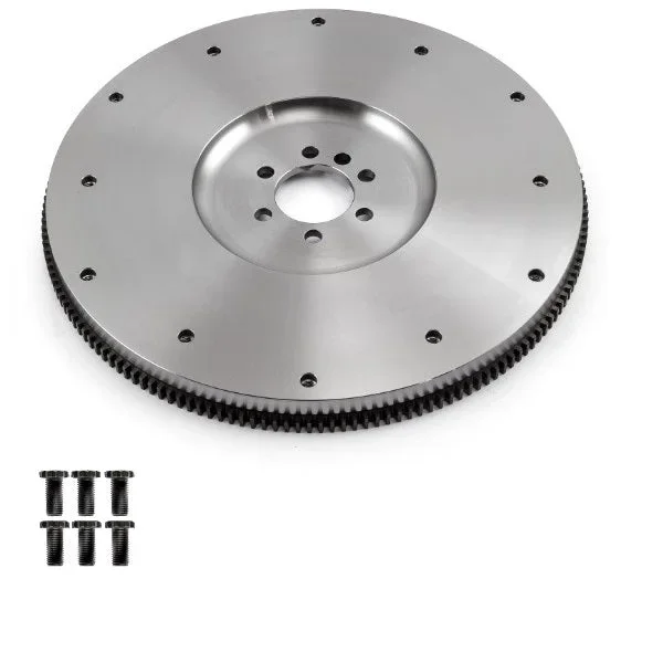 168-Tooth Steel SFI 14″ Flywheel – 1-Piece Rear Main Seal – External or Internal Balance (Neutral w/ weight removed) – GM Compatible