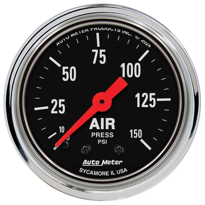 2-1/16″ Air Pressure, 0-150 Psi, Traditional Chrome