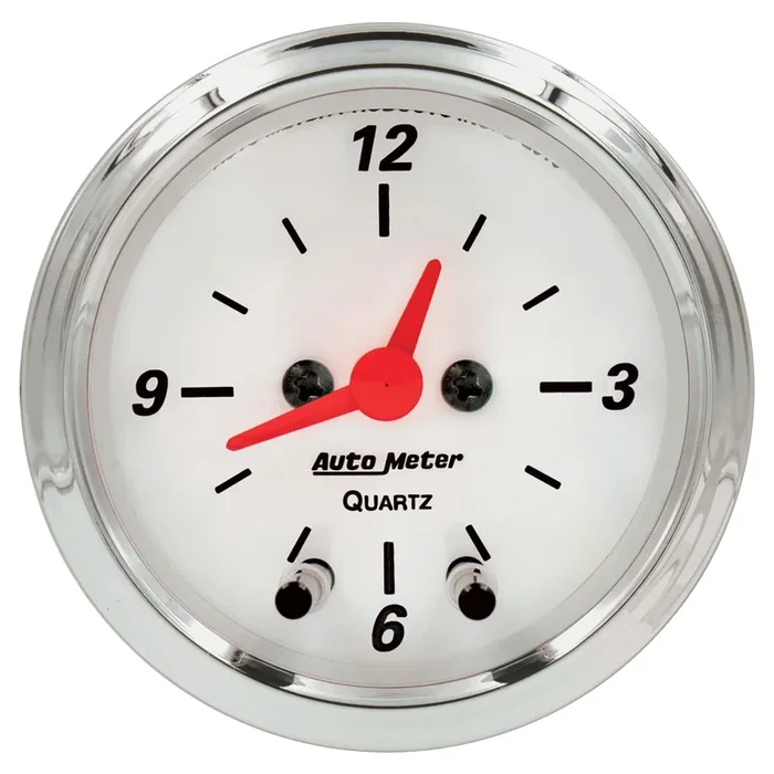 2-1/16″ Clock, 12 Hour, Arctic White