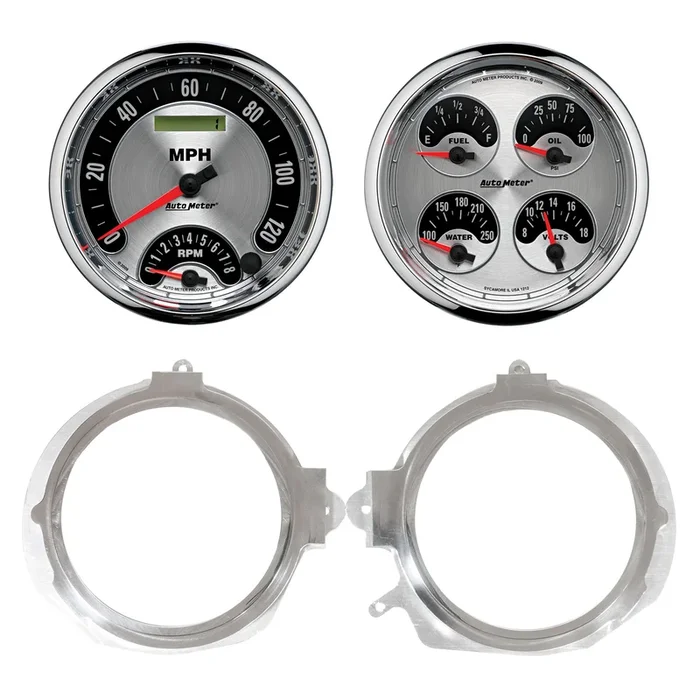 2 Gauge Direct Fit Dash Kit, Camaro/Firebird 67-68, 2 Gauge, American Muscle