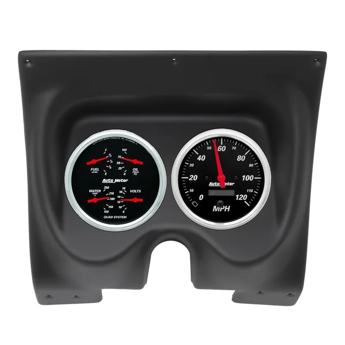 2 Gauge Direct Fit Dash Kit, Camaro/Firebird 67-68, Designer Black