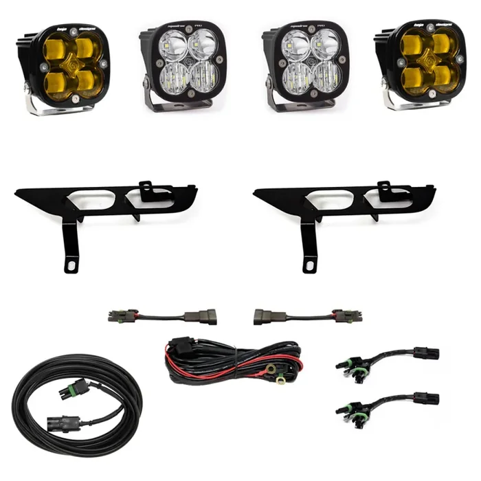 21+ Ford F-150 Fog Pocket Kit Squadron SAE Amber W/C & Sport D/C w/o DRL – 447698
