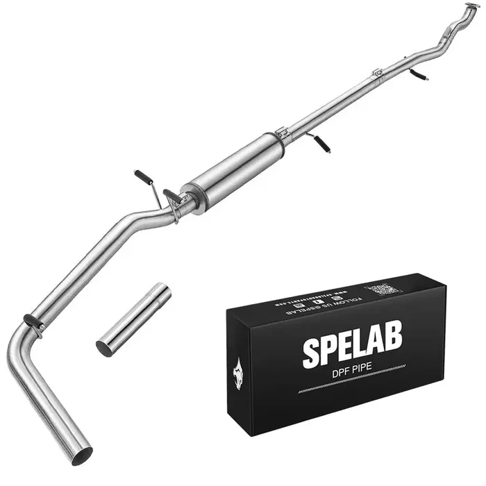 3″ Turbo-Back 2016-2019 LWN 2.8L Duramax DPF Delete Race Pipe w/Muffler SPELAB