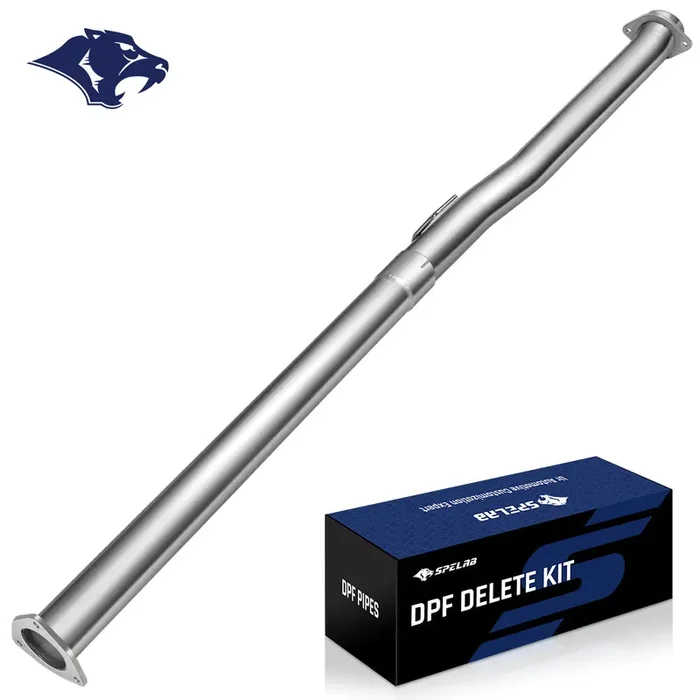 4″/5″ 2011-2024 Ford 6.7 Powerstroke DPF Delete Race Pipe w/Muffler Exhaust SPELAB