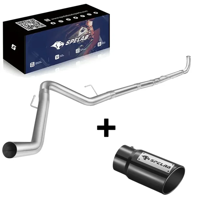 4″ Turbo-Back for 2013-2018 Dodge Ram 6.7L Diesel DPF Delete Race Pipe(Free Exhaust Tips)