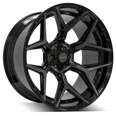 4PLAY Wheels Bronco/F-150/Ranger/Raptor 4P06 Brushed Black Wheel – 24×12 (2004-2022)