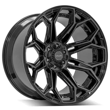 4PLAY Wheels Bronco/F-150/Ranger/Raptor 4P83 Brushed Black Wheel – 22×12 (2004-2022)
