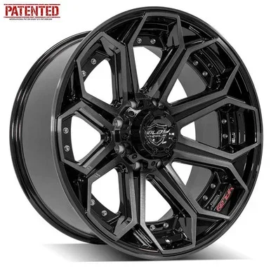 4PLAY Wheels F-250/F-350 4P80R Brushed Black Wheel – 22×10 (1999-2022)