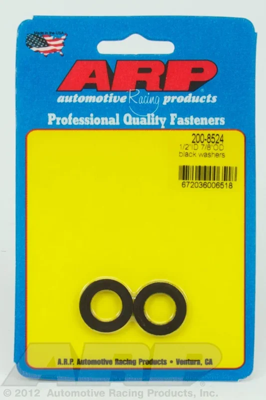 “1/2″ID 7/8″OD .120″TH black washers” (2pcs)