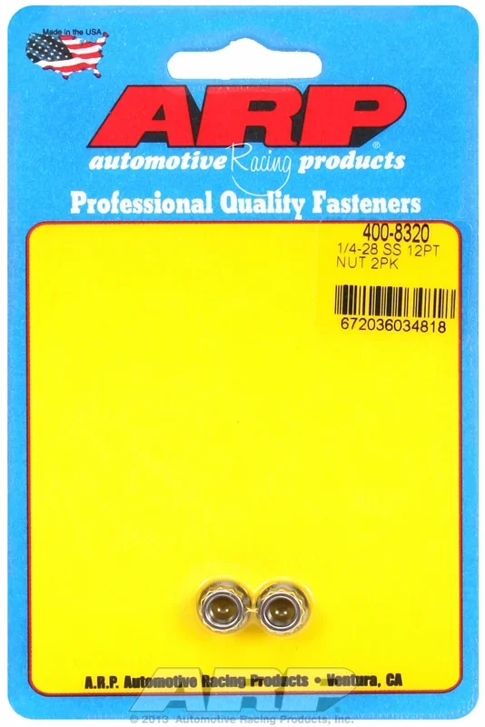 “1/4″”-28 SS 12pt nut kit” (2pcs)
