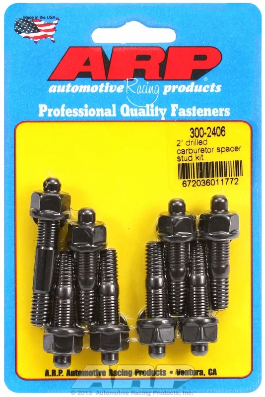 “2”” drilled carburetor spacer stud kit”