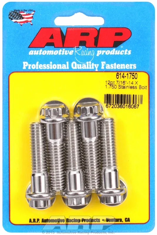 “7/16″”-14 X 1.750 12pt 1/2 wrenching SS bolts” (5pcs)