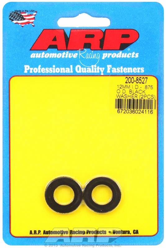 “M12 ID .875” OD .120″TH black washers (2pcs)