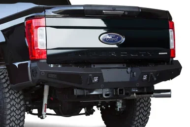 Addictive Desert Designs Super Duty Honey Badger Rear Bumper w/ Backup Sensor Cutouts (2017-2019)