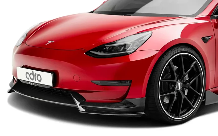 ADRO – Premium Prepreg Carbon Fiber Front Lip – Tesla Model 3