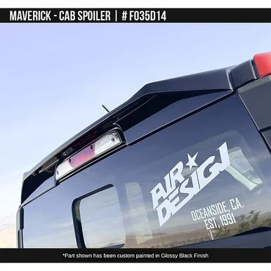AirDesign Maverick Rear Cab Spoiler – Satin Black (2021+)