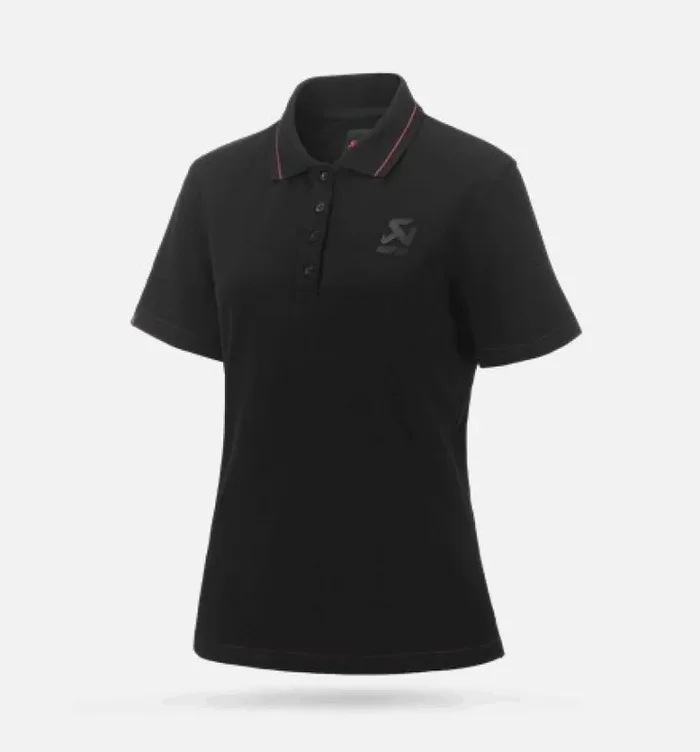 Akrapovic Corpo Polo Black Womens – L