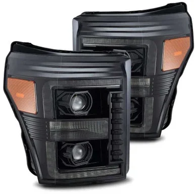 AlphaRex F-250 LUXX-Series LED Projector Headlights – Alpha-Black (2011-2016)
