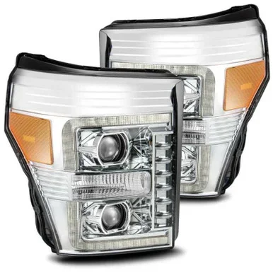 AlphaRex F-250 PRO-Series Halogen Projector Headlights – Chrome (2011-2016)