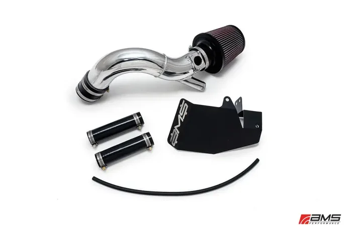 AMS Performance 08-15 Mitsubishi EVO X Replacement Intake Pipe w/MAF Housing & Bungs – Black
