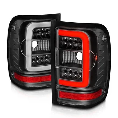Anzo Ranger LED Tail Lights w/ Light Bar Black Housing Clear Lens (2001-2011)