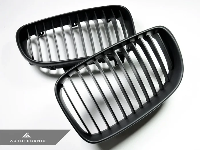 AutoTecknic Stealth Black Front Grille Set – E82 1-Series & 1M