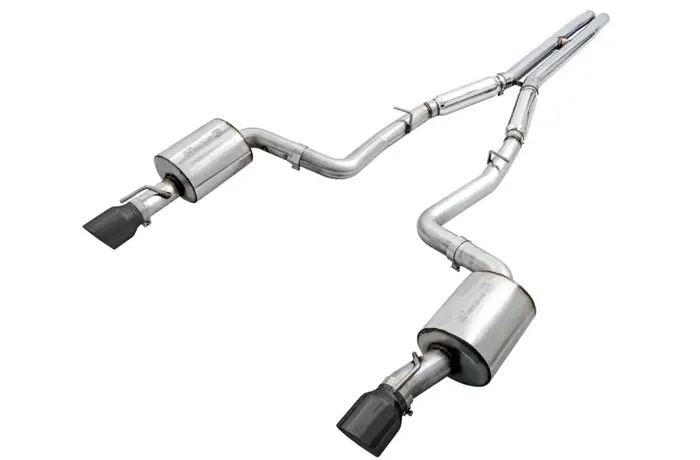 AWE Tuning 2017+ Dodge Charger 5.7L Touring Edition Exhaust – Non-Resonated – Diamond Black Tips