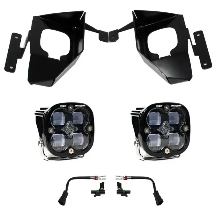 Baja Designs 16-18 Silverado 1500 Squadron Fog Pocket Kit – Clear