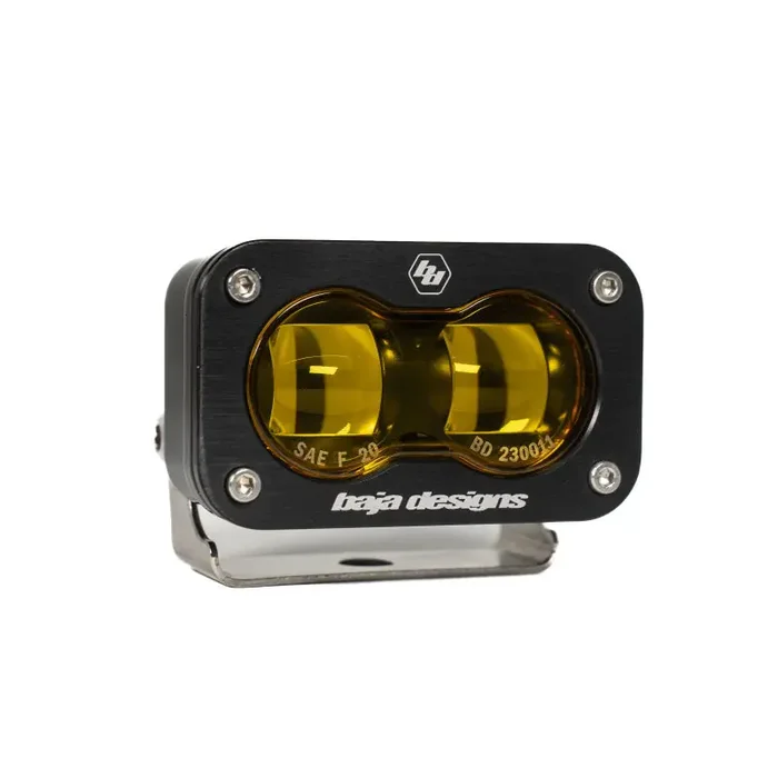 Baja Designs 17-20 Ford F-150 Raptor S2 SAE Pro Fog Pocket Kit – Amber