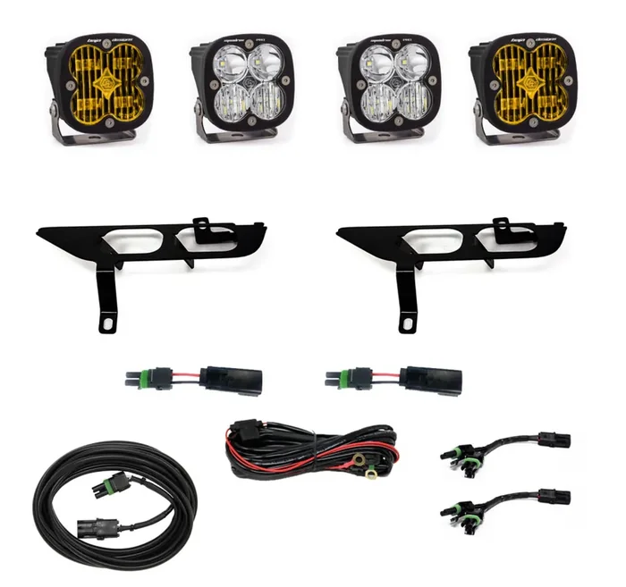 Baja Designs Ford, F150, (21-On), FPK, SAE Amber/Pro DC, Up w/ DRL – 447868UP
