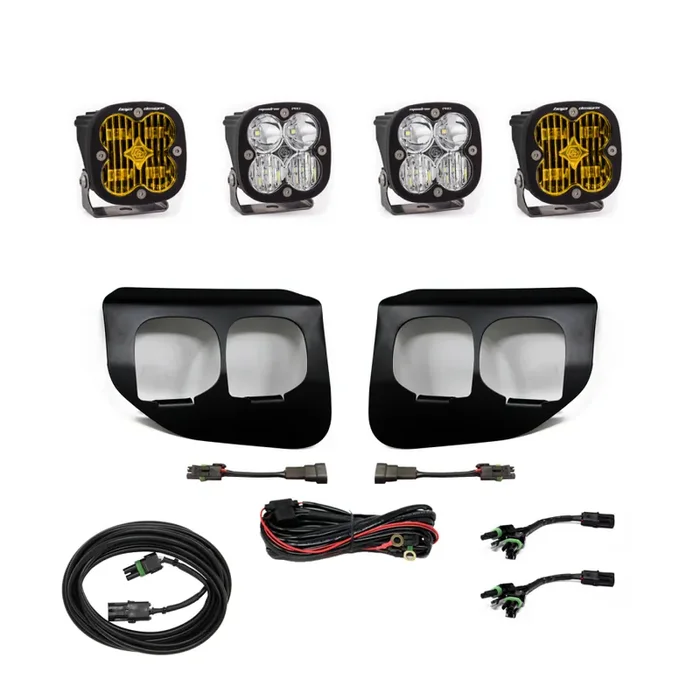 Baja Designs Ford Super Duty (20-22) Fog Lights Dual FPK Amber SAE/Pro DC – 447737