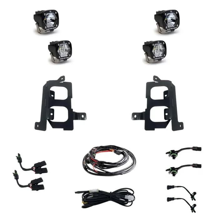 Baja Designs GMC 2500/3500 20-On Clear Spot/Clear W/C Fog Pocket Kit – 447855