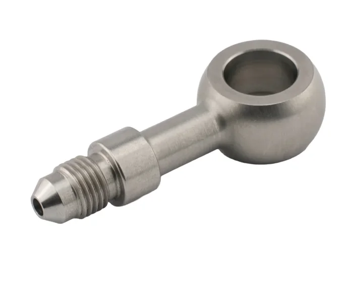 Banjo straight long AN3 (12mm) Stainless Steel