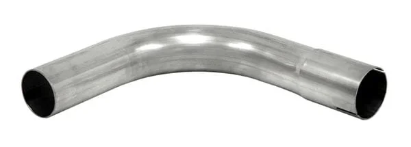 Bent exhaust tube 90° 3,5″ Stainless (89mm)