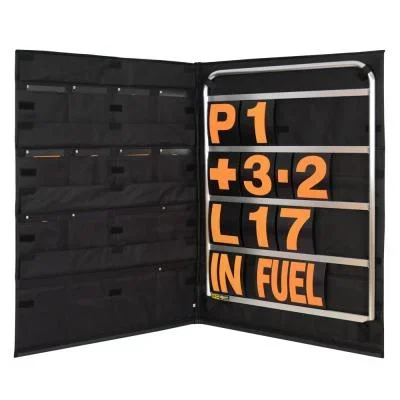 BG Racing Silver Pit Board Kit – Standard Size