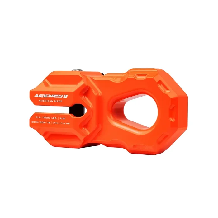 Billet Winch Shackle – Orange