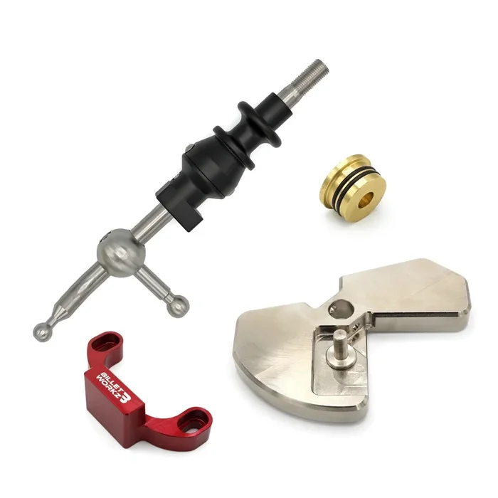 BilletWorkz Short Throw Shifter Kit with Red Shifter Stop (Matte Black) – 2015-2024 Subaru WRX