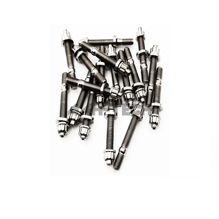 Blox Racing intake / exhaust manifold bolts kit Titanium Raw M8x1.25 65mm (universal)