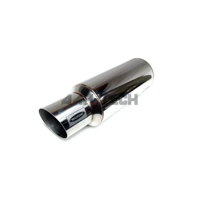 Blox Racing N1 style 2.5” / 64mm stainless steel rear muffler (universal)