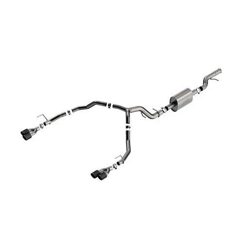 Borla 140960CFBA S-Type Cat-Back Exhaust, Ford Mustang GT 5.0L V8 2024, Non-Active Exhaust, Carbon Fiber Tips