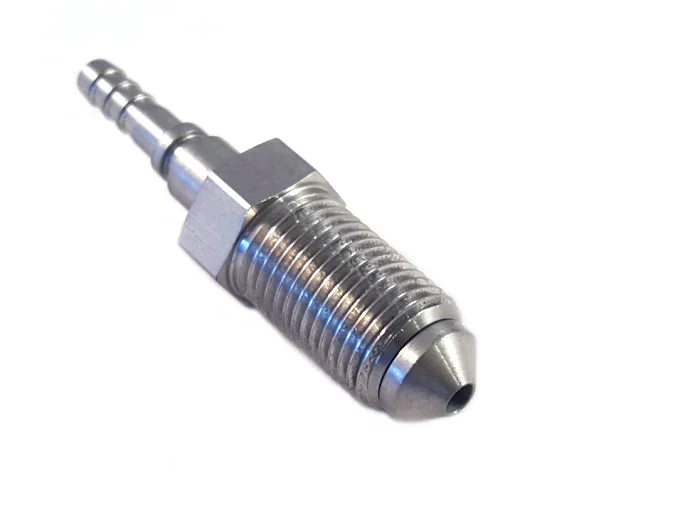 Brake fitting M10x1 Male Stainless steel (swivel)