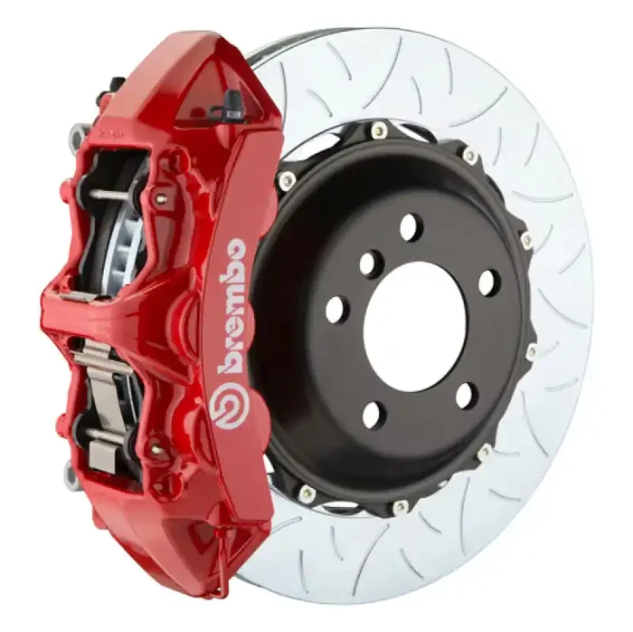 Brembo 01-06 BMW M3 (E46) Front GT BBK 6 Piston Cast 355×32 2pc Rotor Slotted Type3-Red