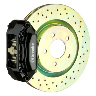 Brembo Focus Front 4-Piston GT Big Brake Kit – A4 Calipers/ 1-Pc 310×28 Drilled Rotors (2011-2018)