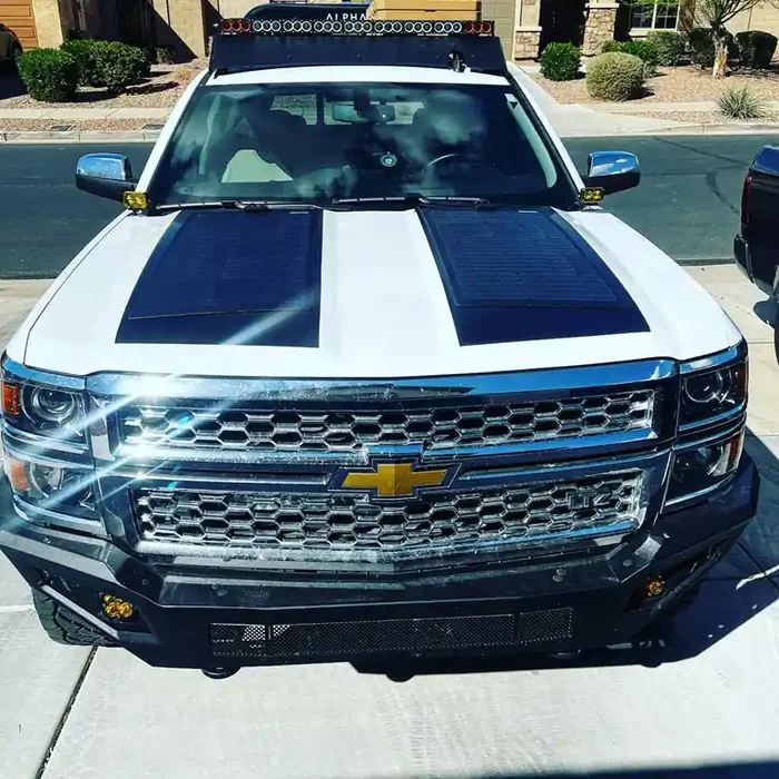 Chevrolet Silverado 1500 (2014-2015) 110W Hood Flexible Solar Panel