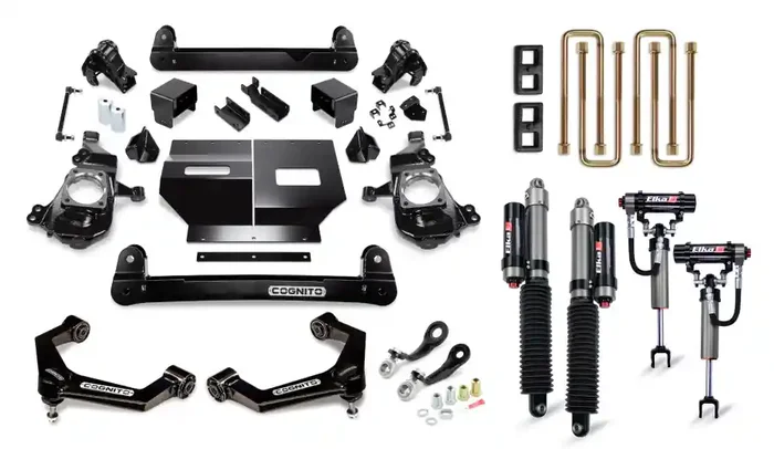 Cognito Motorsports Truck 4-Inch Elite Lift Kit with Elka 2.5 reservoir shocks for 20-22 Silverado/Sierra 2500/3500 2WD/4WD – 210-P1151