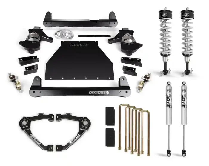 Cognito Motorsports Truck 6-Inch Performance Lift Kit with Fox PS IFP 2.0 Shocks for 14-18 Silverado/Sierra 1500 2WD/4WD With OEM Stamped Steel/Cast Aluminum Control Arms – 210-P0965