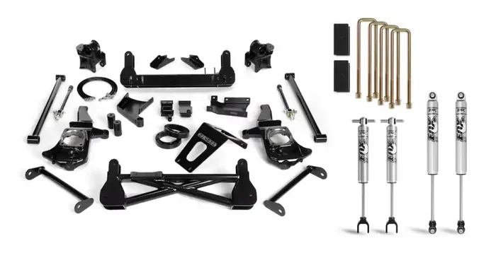 Cognito Motorsports Truck 7-Inch Standard Lift Kit with Fox PSMT 2.0 Shocks for 11-19 Silverado/Sierra 2500/3500 2WD/4WD Stabilitrak – 110-P0780